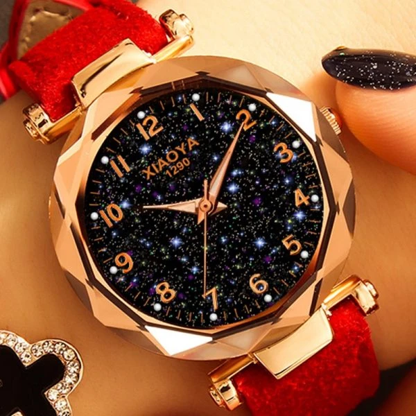 Moda Kobiet Zegarki 2018 Najlepiej Sprzedać Gwiazda Sky Dial Zegar Luksusowe Złota Róża kobiet Bransoletka Quartz Wrist Zegarki Nowy dropshipping