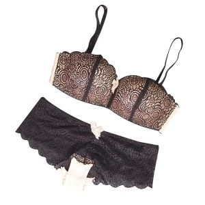 Moda sexy biustonosz zestaw koronki puchar cienka bezprzewodowa rura górna konstrukcja bielizna biustonosz piersi zaakceptować nadliczbowych kształtowanie summer kobiet zestaw