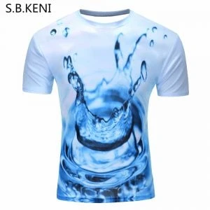 2018 Water Drop Mobile 3D Print Short Sleeves Men t shirt Harajuku Summer Groot Men tshirt Tops Plus Size shirt Fortnite  SBKENI