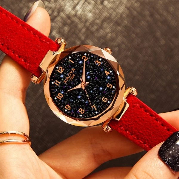 Moda Kobiet Zegarki 2018 Najlepiej Sprzedać Gwiazda Sky Dial Zegar Luksusowe Złota Róża kobiet Bransoletka Quartz Wrist Zegarki Nowy dropshipping